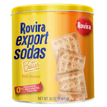 ROVIRA EXPORT SODAS BUTTER LATA 30 OZ