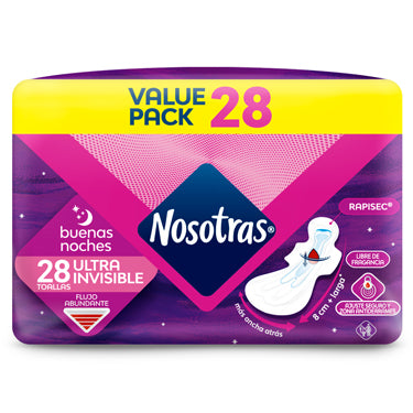 NOSOTRAS ULTRA INVISIBLE OVERNIGHT 28 CT