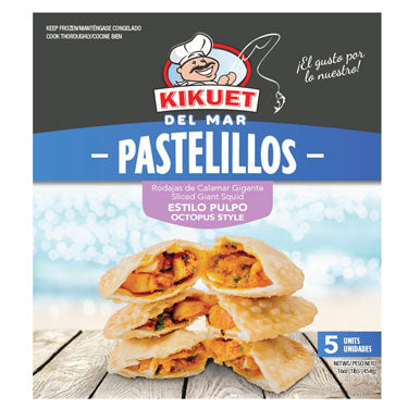 4 cajas de Pastelillos KIKUET de Calamar (estilo pulpo) 5 CT con Envio Rapido de UPS Incluido