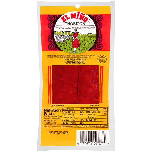 EL MIÑO CHORIZOS 4 PK 2 OZ