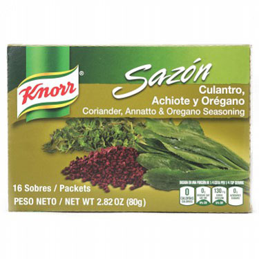 KNORR SAZON CULANTRO/ACHIOTE/OREGANO 16 CT