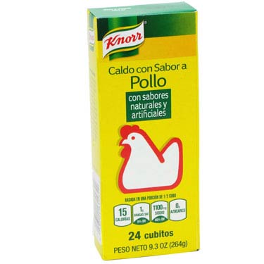 KNORR CALDO SABOR POLLO 24 CT