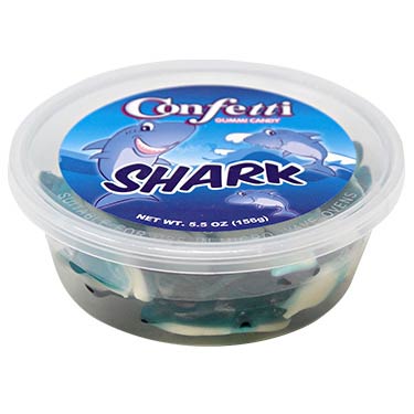 CONFETTI SHARK TUB 7 OZ