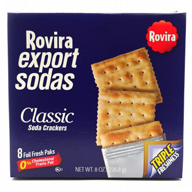 ROVIRA EXPORT SODAS CLASSIC CRACKERS 8 OZ