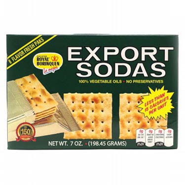 ROYAL BORINQUEN EXPORT SODAS FRESH PAKS 7 OZ