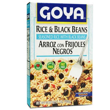 GOYA ARROZ CON FRIJOLES NEGROS 8 OZ