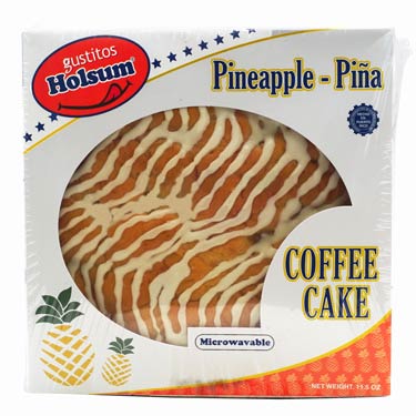 HOLSUM PINEAPPLE COFFEE CAKE 11.5 OZ (ver descripción)