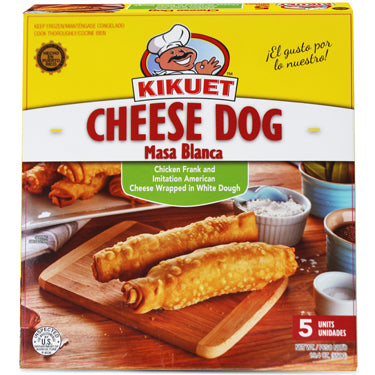 4 cajas de KIKUET CHEESE HOT DOG 5 CT con Envio Rapido de UPS Incluido