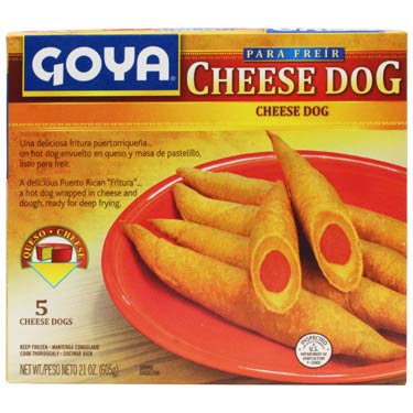 4 cajas de GOYA CHEESE DOG 21 oz - Envio Rapido