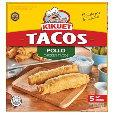 Next Day delivery con 4 cajas de KIKUET TACO DE POLLO 5 CT