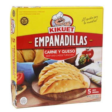 Next Day delivery con 4 cajas de KIKUET EMPANADILLA CARNE Y QUESO 5 CT