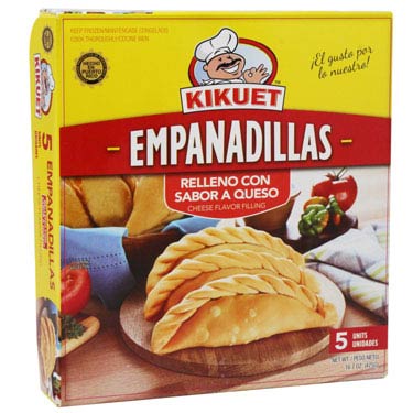 Next Day delivery con 4 cajas de KIKUET EMPANADILLA QUESO 5 CT