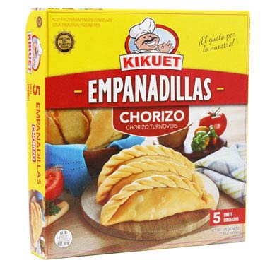 Next Day delivery con 4 cajas de KIKUET EMPANADILLA DE CHORIZO 5 CT