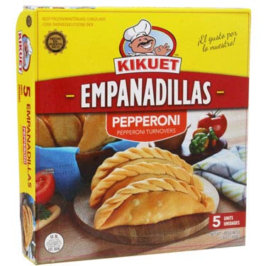 Next Day delivery con 4 cajas de KIKUET EMPANADILLAS PEPPERONI 5 CT