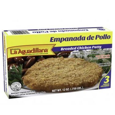 5 LA AGUADILLANA EMPANADA DE POLLO 12 OZ Envió por UPS