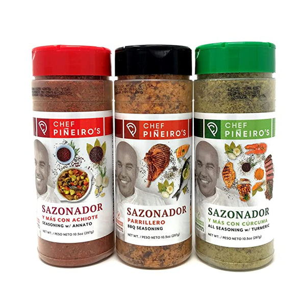 CHEF PINEIRO SAZONADORES 3 PACK  8 OZ