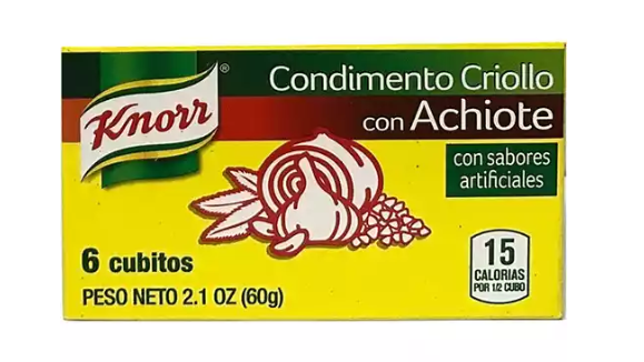 Knorr Cubitos Sazón Achiote Condimento Criollo (6)