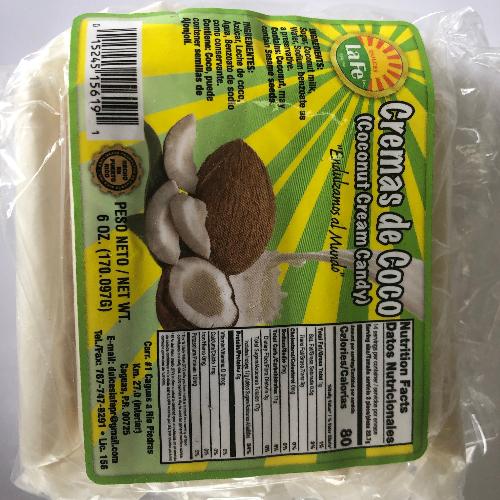 crema de coco la fe