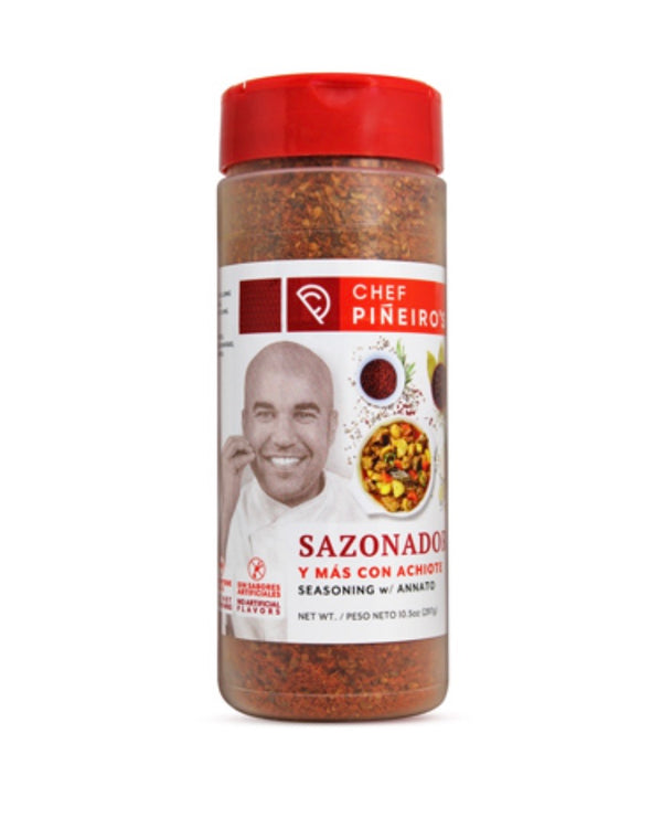 CHEF PINEIRO SAZONADOR Y MAS con Achiote 8 OZ