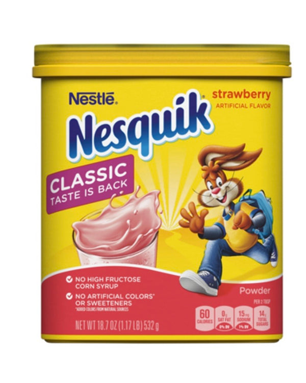 NesQuik Fresa en polvo 18.7 onz