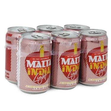 INDIA MALTA LIGHT CAN 6PK 8 OZ